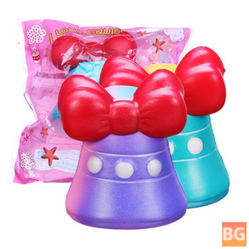 12CM Jumbo Bow-Knot Bell Squishy Toy