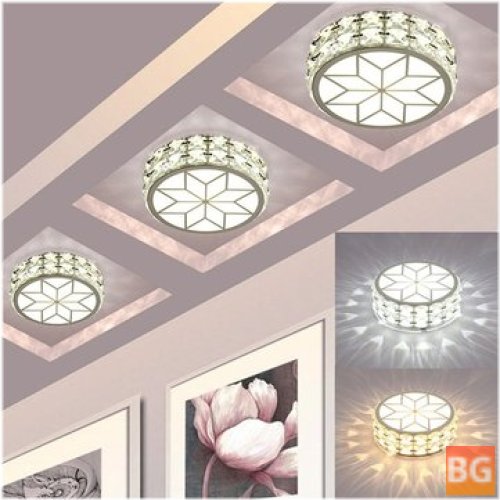9W LED Chandelier with Crystal ChandelierPorch Fixture