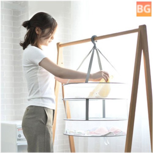 Double Layer Windproof Clothes Rack