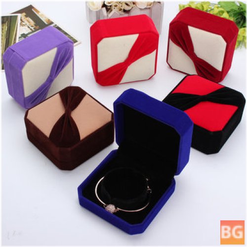 Octagon Bowknot Bangle Bracelet Jewelry Box