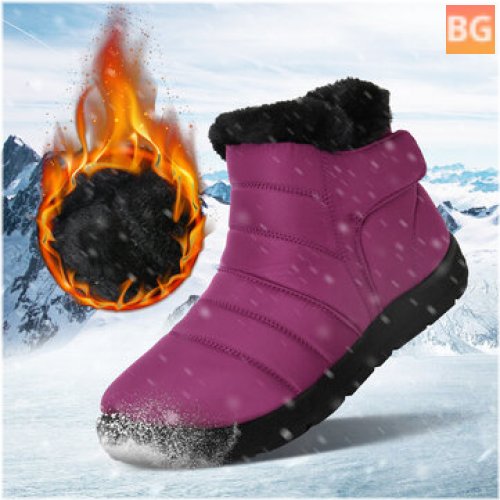 Women's Water Resistant Plush Lining Snow Boot
