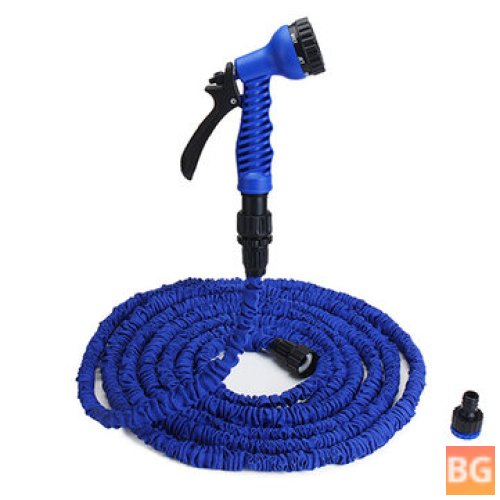 25 ft. Water Hose & Nozzle with Sprayer and Faucet