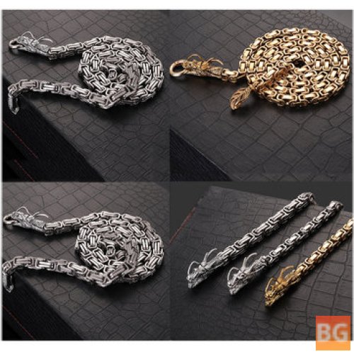 Titanium Keel Self-Protecion Arms Necklace with Chain