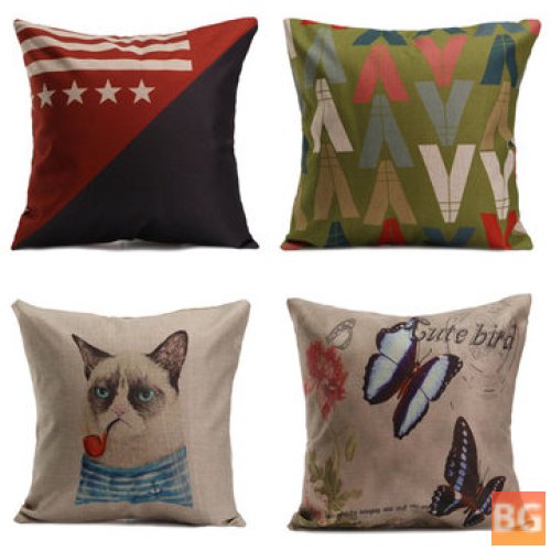 Square Pillow Cases for Sofa with Cushion Cover