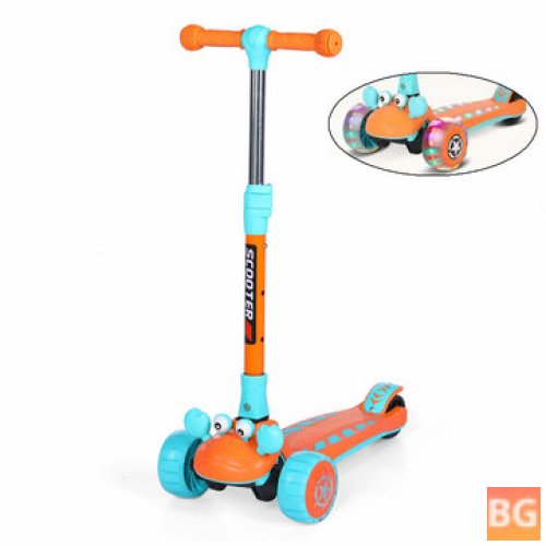SGODDE 3-wheeled scooter for kids - adjustable height, children bike kickboard