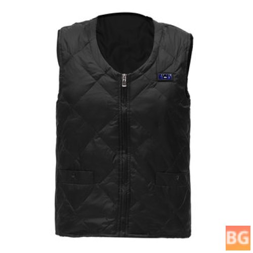Electric Down Vest Jacket - Heated Jacket with Pads and Hotplates