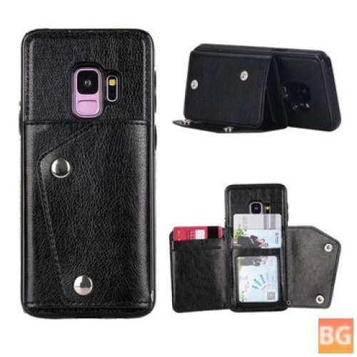 Classic PU Leather Wallet for Samsung Galaxy S9