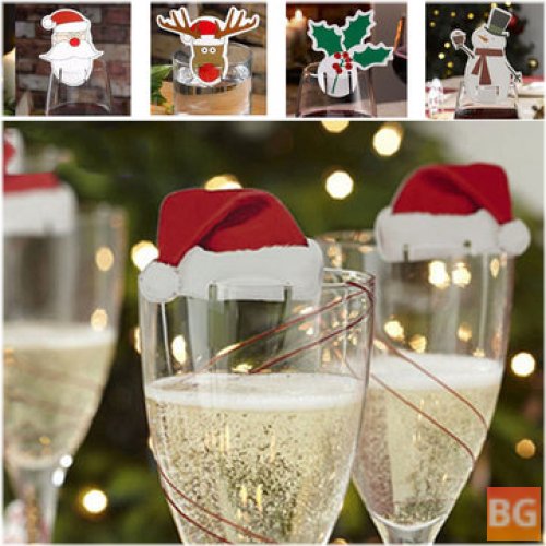 Holiday Table Cards & Glass Caps Set