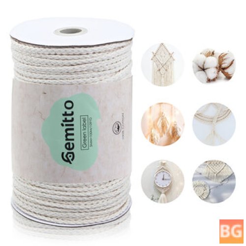 Cotton Braided Rope for DIY Crafts and Knitting