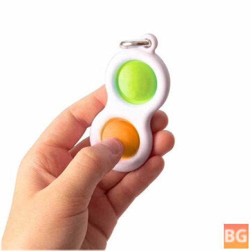 Music Key Chain with Bubble Decompression Can and Press Key