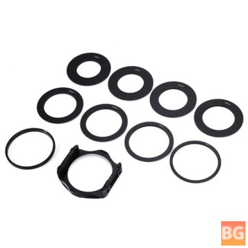 Lens Holder with 49/52/55/58/62/67/72/77/88mm Lens Adapter Ring