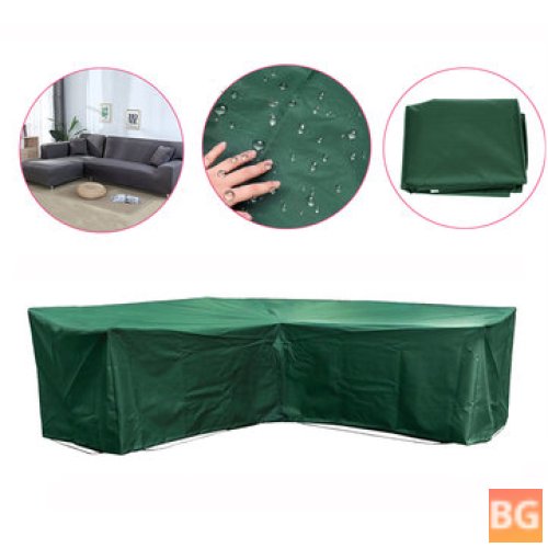 Waterproof Sofa Sectional Cover with Rattan L Shape - Garden Outdoor Furniture