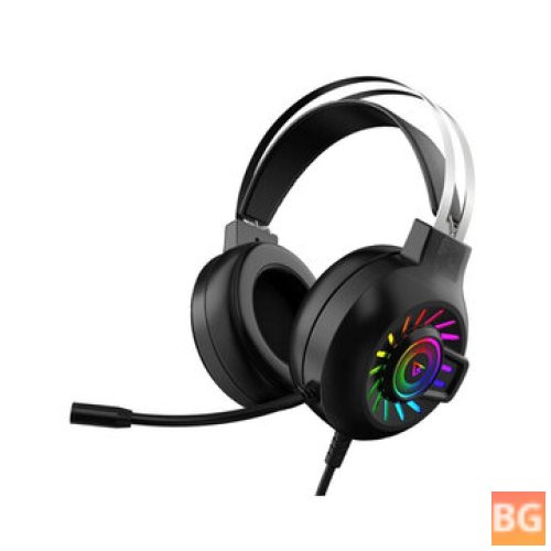 Virtual Surround Sound 7.1 Headset with 50mm Dynamic breathing Light and Microphone