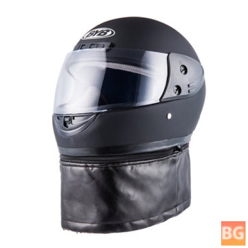 Motorcycle Helmet with Neck Protection and Breathable Material