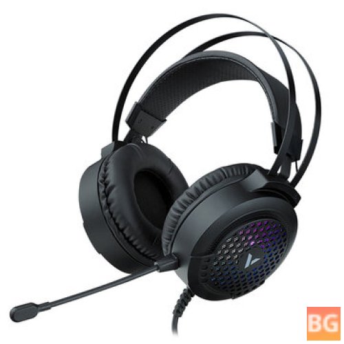 RAPOO VH120 gaming headset with noise reduction microphone and RGB lights