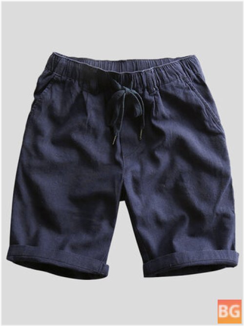 Men's Shorts with Cotton Drawstring