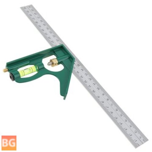 Measuring Tape - 300mm - Combination Square Angle Ruler 45/90 Degree