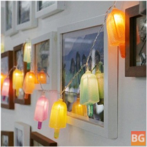 Warm White Ice Cream Popsicle String Light - for Christmas Gathering