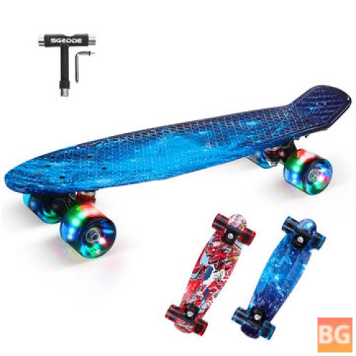 Mini Skateboards - For Kids - Sport Longboard with LED Wheels