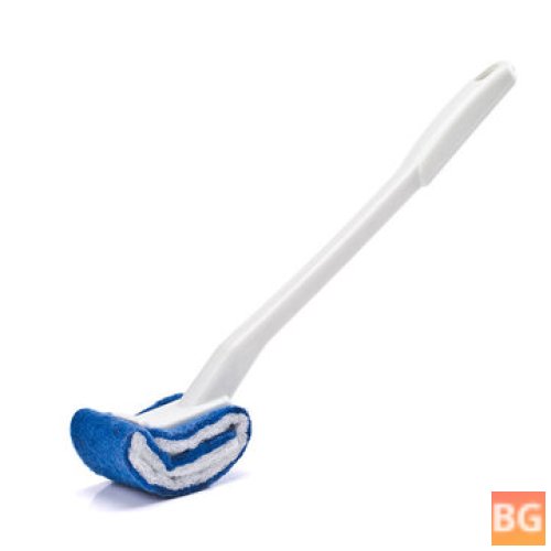 Soft-Touch Toilet Brush with Dead Corner - Mounted bathroom holder set