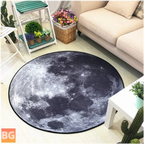Carpet Moon Pattern Round Floor mat for bedroom living room decoration
