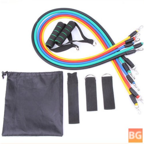 11pc Fitness Resistance Band Set