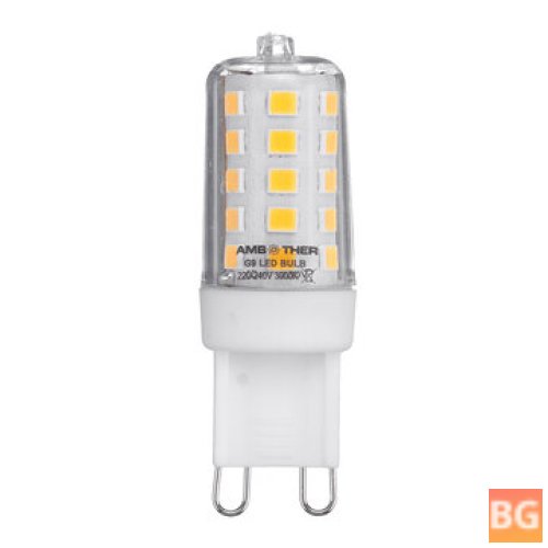 AMBOTHER 5PCS G9 Dimmable LED 5W 450lm Warm White 3000K