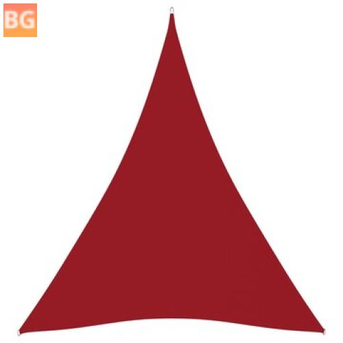 Red Oxford Fabric Triangular Sun Shade 4x5x5m