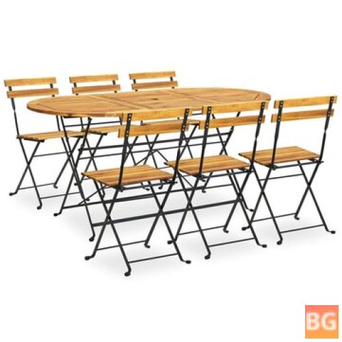 Outdoor Dining Set - Solid Acacia Wood