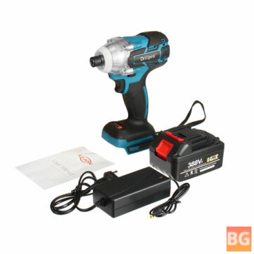 Brushless Cordless Impact Wrench with 520N.M Power - Includes 2 Batteries