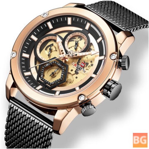 NAVIFORCE 9167 Business Style Luminous Hand Men's Watch Calendar Watch