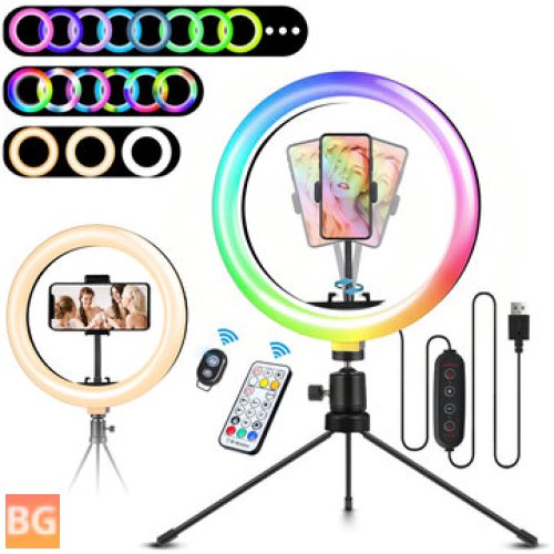 EGL-03P 10" LED Ring Light with Tripod Stand & Remote Control