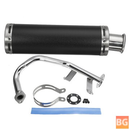 Motorcycle Racing Exhaust System Muffler Assembly - Fit For GY6 50cc Scooter