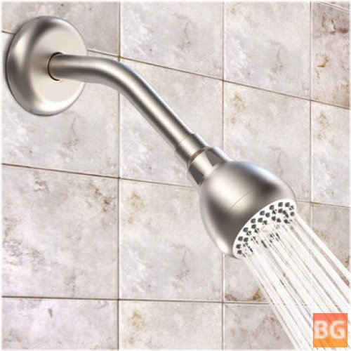 3 Inch Brushed Nickel Shower Head with Metal Joint - Adjustable