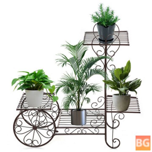 Plant Holder Rack with 4 Layers of Fabric Fabric