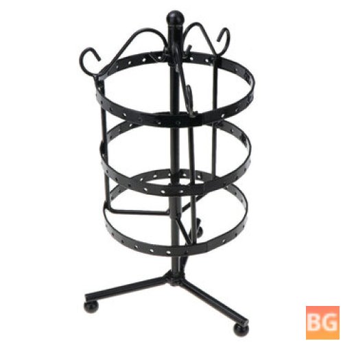 81-Hole 3-Tier Jewelry Rack with Stand - Tools Kit