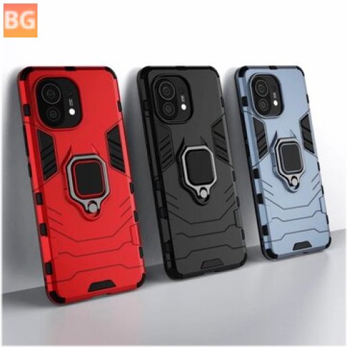 Xiaomi Mi 11 Shockproof Armor Case with 360° Rotation Ring Stand