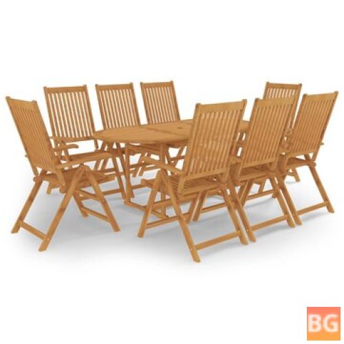 Dining Set with Teak Wood Pieces