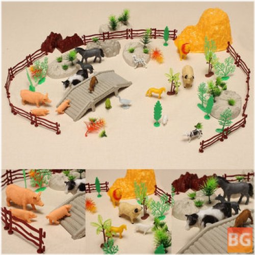 Farm Pig Duck Horse Sheep Model - DIY Scene Toy