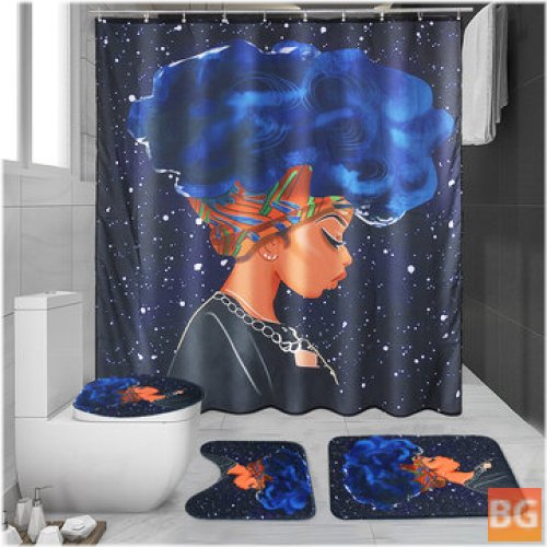 Afro Woman Shower Set