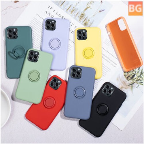 Candy-colored iPhone 12 Pro / 12S/12S Plus Case with Soft Silicone Ring Holder