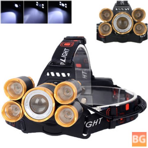 T6+ White Light Bicycle Headlamp - 4 Switch Modes