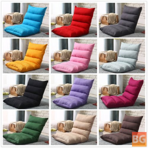Tatami Sofa Floor Chair with Height Adjustable Lazy Backrest Cushion - Office Home Balcony Furniture