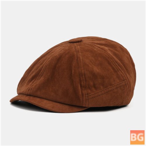 Newsboy Hat with Unisex Corduroy Fabric