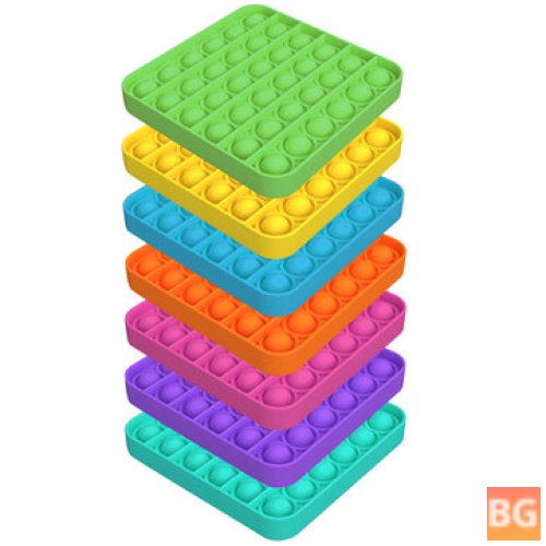 Push It Fidget Reliever - Square Toy for Adults and Kids