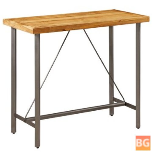 Recycled Teak Wood Bar Table (120x58x106cm)