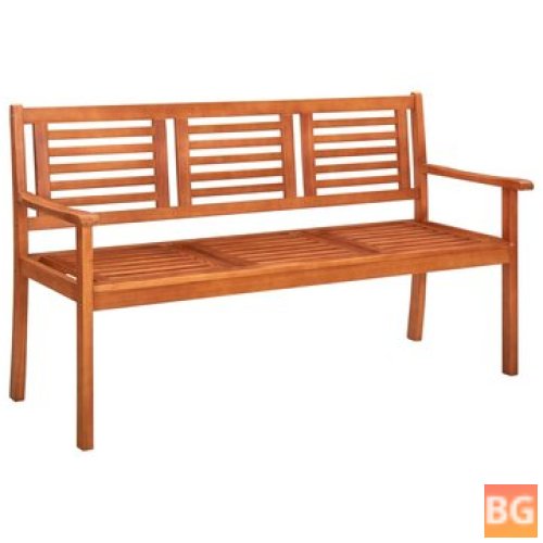 Garden Bench with Hardwood Seat and Back