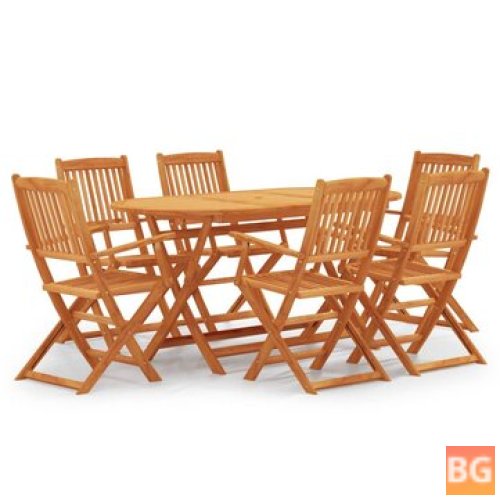 Outdoor Dining Set with Solid Wood furniture
