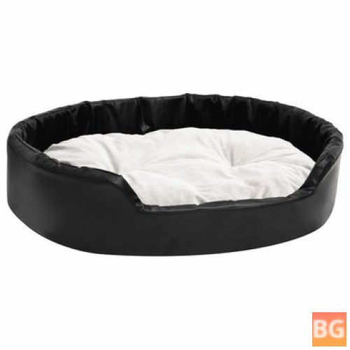 Dog Bed - 90x79x20 cm - Plush and Artificial Leather