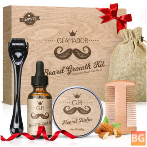 Beard Growth Kit - Multifunctional Grooming Tool for Beard Rapid Growth & Thickening